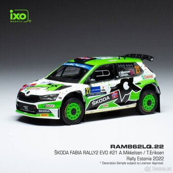 Modely Škoda Fabia Rally2 1:43 IXO - 3