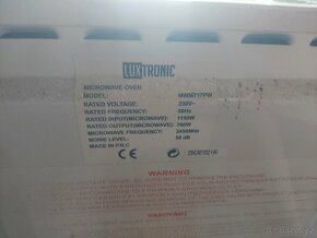 Prodám mikrovlnku Luxtronic mwm717pw - 3