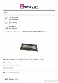 hynix 1GB 2Rx16 PC3-8500S-7-10-A1 - 3