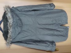 Velmi teplá delší zimní bunda s kapucí Vel. XL - 3