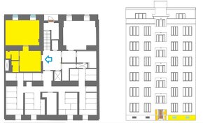 Prodej nebyt. jednotky 1+1, 49,8 m2, WC, sprcha, -1.NP, Prah - 3