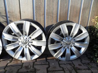 17 plechové disky+Poklice 5x112 ET 38,Škoda,VW,Seat - 3