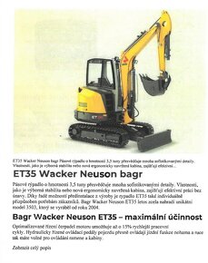 Bagr ET35 Wacker Neuson - 3