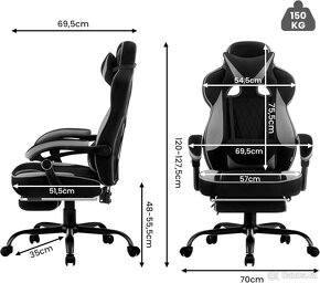 Herní židle WOLTU, Ergonomická herní židle - 3