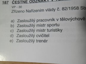 odznak-Zasloužilý cvičitel ,číslován + originál etue - 3