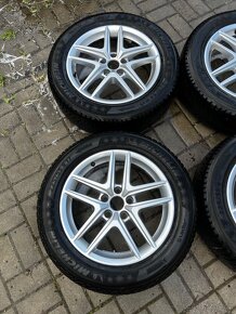 Alu disky r17 5x112 Audi 225/55 Michelin zimní - 3