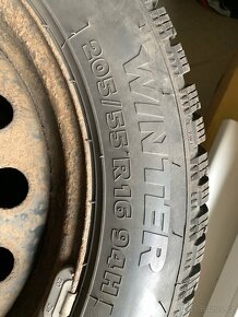 TOYOTA plech disky + zimní pneu 205/55 R16 - 3