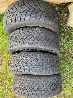 Plechové disky 16”5x108 Ford poklice a zimní pneu 205/55/R16 - 3