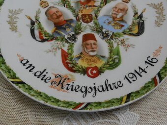 Sběratelský porcelánový Talíř Franz Josef Vilém Spojenci 191 - 3