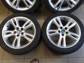 alu kola 5x100 r16 original škoda 205/45r16 - 3