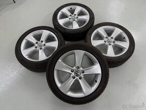 Originál Volkswagen ALU kola 5x112 r17 zimní pneu 9mm - 3