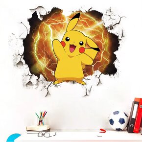 Pokémon samolepka na zeď s Pikachu - 3