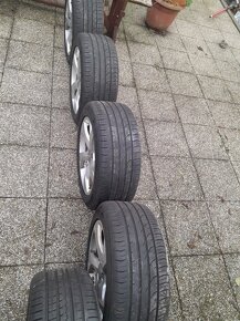 Alu kola Audi 5 ks - 17´´, pneu 225/50 R17 Continental letní - 3