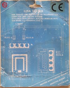 (21) LINK TESTER RJ 45 + RJ 11 - NA TESTOVÁNÍ UTP + STP - 3