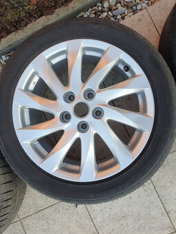 ALU kola Mazda 17" ET60, 5x114.3, 4ks, perfektní stav - 3