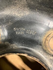 Plechové disky Hyundai/Kia 5.5 J x15 ET 47 - 3