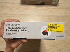 Endorfy Thock 75% Red Onyx White (KailhRed,USB-C/BT/2,4 GHz) - 3