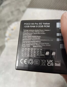 NOVÉ POCO X6 Pro 5G 12GB/512GB,, Žlutý, se zárukou - 3