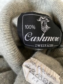 Cashmere svetr rolák 100%kašmír - 3