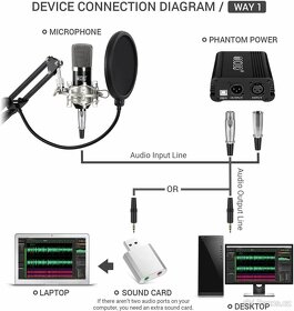 Kondenzátorový mikrofon TONOR - 3