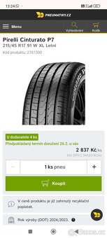 Pneumatiky Pirelli + disky Mercedes Benz - 3