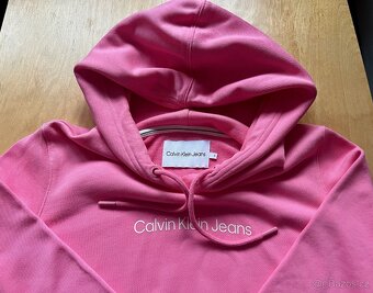 Růžová dámská mikina Calvin Klein vel. S - 3