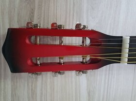 Dětská akustická kytara-vínová 78cm, cena: 950kč - 4