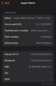 Nepoužité hodinky Apple Watch 7 (GPS+LTE) Cellular - 4