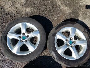 Alu kola 15" Skoda Antares 5x100 letni pneu 195/55R15 - 4