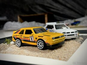 Obraz - mini diorama Hot Wheels - Quattro & Delta Integrale - 4