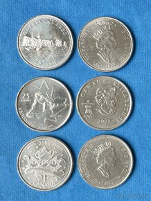 3x set mincí Canada 25 cent 1999,2000,2010 - 36ks - 4