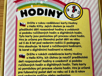 Vzdělávací karty HODINY s Hello Kitty. - 4