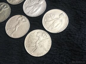 6 kusů stříbrných 50 Kčs, mince Československo ČSSR - 4