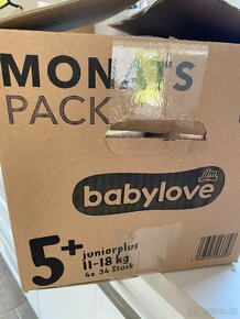 Plenky Babylove 5+, měsíční box 136 ks (11-18 kg) - 4