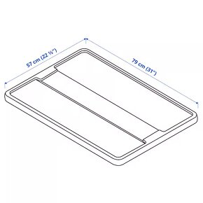 Průhledná krabice s víkem - IKEA SAMLA - 4ks - 4