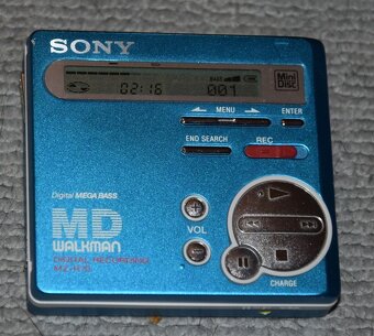 MINIDISC / minidisk recorder SONY MZ-R70, DO,sluch.,MD media - 4