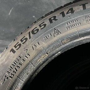 Letní pneu 155/65 R14 75T Continental celoroční  2x5,5mm a 2 - 4