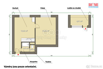 Pronájem bytu 1+1, 35 m², Rokycany, ul. Pod Ohradou - 4