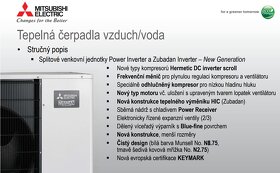 Tepelné čerpadlo Mitsubishi Ecodan 8 kW, NOVÉ - 4