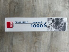 Puzzle Černo-bílý tygr 1000 dílků, DINO, nové - 4