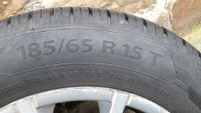 Letní gumy 185/65 R15 T + ALU disky - 4