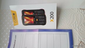 CUBE X200 dual sim+200 kč kredit+sim+ pamět.karta 4GB - 4