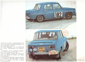 prospekty RENAULT  8 GORDINI a MATRA SPORTS M 530 - 4