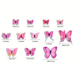 akce 1+1 interiérová samolepka MOTÝLCI - 4