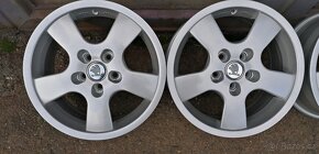 4ks Alu kola 5X100 Octavia,Fabia,Rapid - TOP STAV - 4