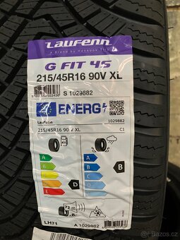 CELOROČNÍ NOVÉ PNEU LAUFENN  G FIT 4S- 215/45R16 90V XL - 4