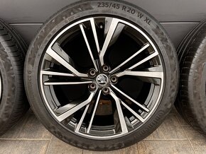 Originál Škoda Kodiaq Neptune s pneu 235/45 r20 - 4