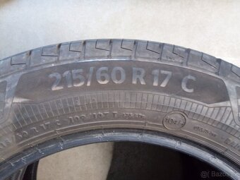 2 kusy let. pneu Continental rozměr 215/60 R 17 C - 4