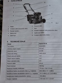 Benzínový vertikulator patriot GS40 - 4