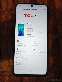 Prodám mobilní telefon TCL 20L - 4